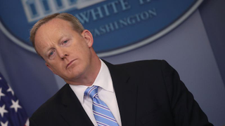A literally resigned Sean Spicer admits <i>SNL</i> hurt his feelings